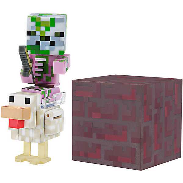   Jazwares Minecraft Baby Zombie Pigman Jockey, 8 ,    999    -,     